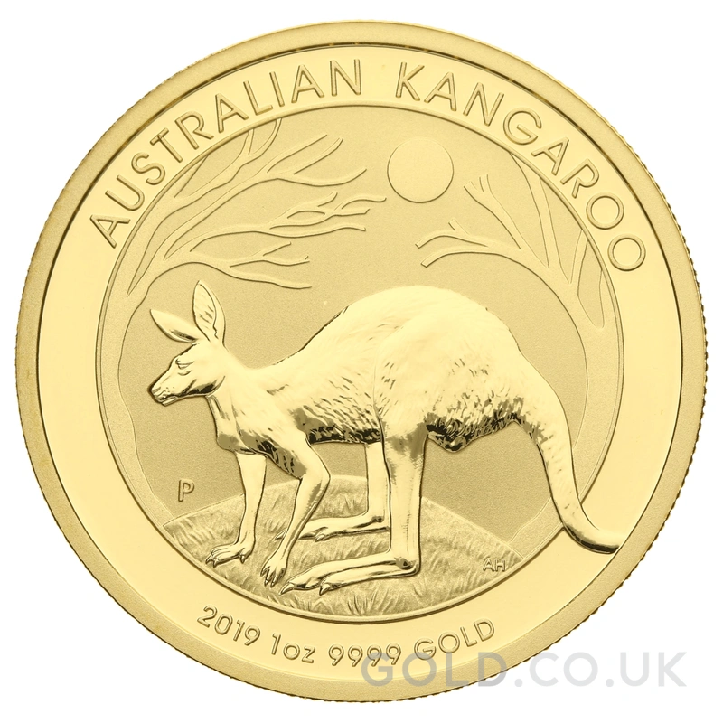 2019 1oz Australian Kangaroo Gold Nugget Coin
