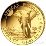 Somalian Elephant 1oz Gold Coin (2025)