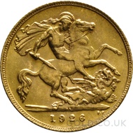 1926 George V Gold Half Sovereign (South Africa Mint)