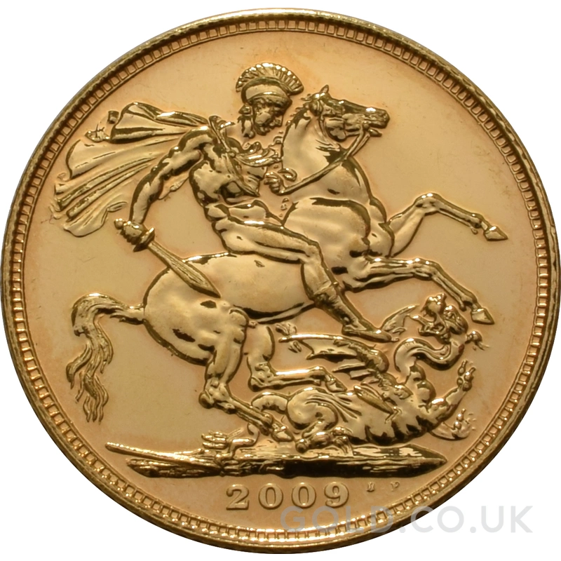 2009 Gold Sovereign Coin Elizabeth II Fourth Head