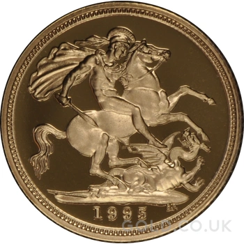 1995 Proof Gold Half Sovereign Boxed