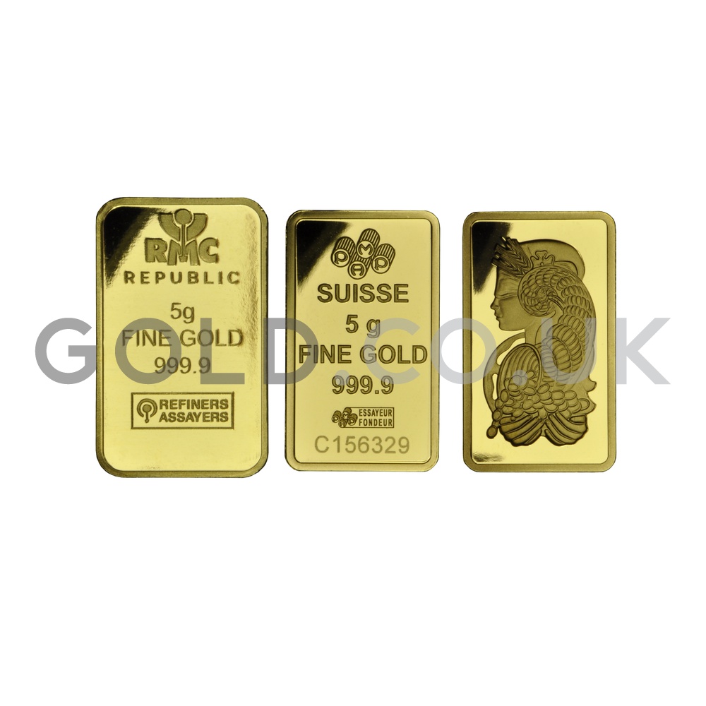 5g Gold Bars (Pre Owned) GOLD.co.uk From £285.10