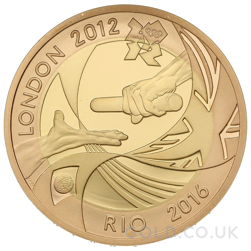 2012 Proof £2 Coin Gold Double Sovereign London Rio Olympic Handover Ceremony