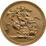 2006 Elizabeth II Fourth Head Gold Half Sovereign