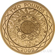 Technologies Gold Proof £2 Two Pound Double Sovereign (2001)