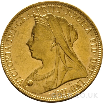 1900 Gold Sovereign Coin Queen Victoria Old Head Sydney