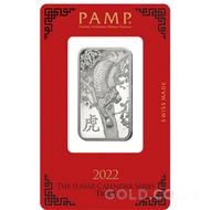 PAMP 1oz Platinum Year of the Tiger Bar