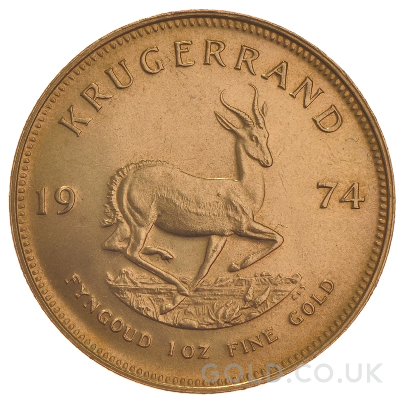 1974 Krugerrand Gold Coin 1oz