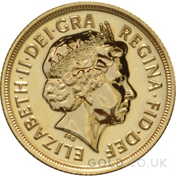 2011 Gold Sovereign Coin Elizabeth II Fourth Head