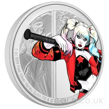 2024 Proof Harley Quinn Silver Coin 1oz Boxed