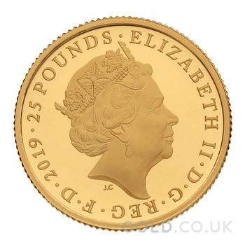 2019 1/4oz Tower of London Ceremony of the Keys Proof Gold Coin Boxed
