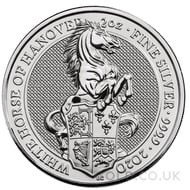 Silver White Horse of Hanover, Queen's Beast 2oz (2020)