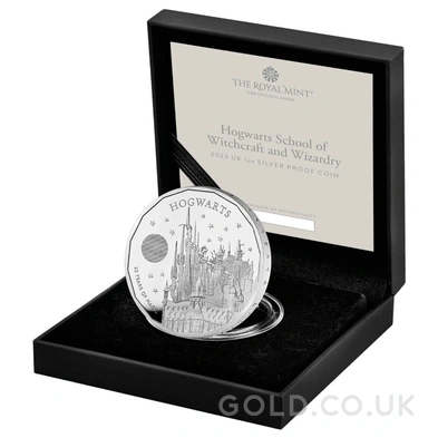 2023 Proof 1oz 25th Anniversary of Harry Potter Silver Coin Hogwarts School Boxed