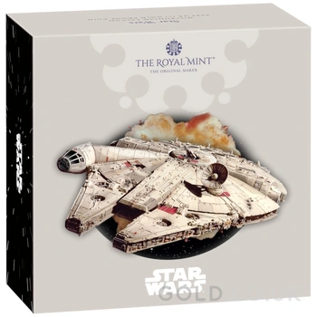 2024 1oz Millennium Falcon Star Wars Proof Gold Coin Boxed