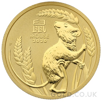 2020 1oz Perth Mint Year of the Mouse Gold Coin