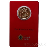2014 Elizabeth II Fourth Head Gold Sovereign (India Mint)