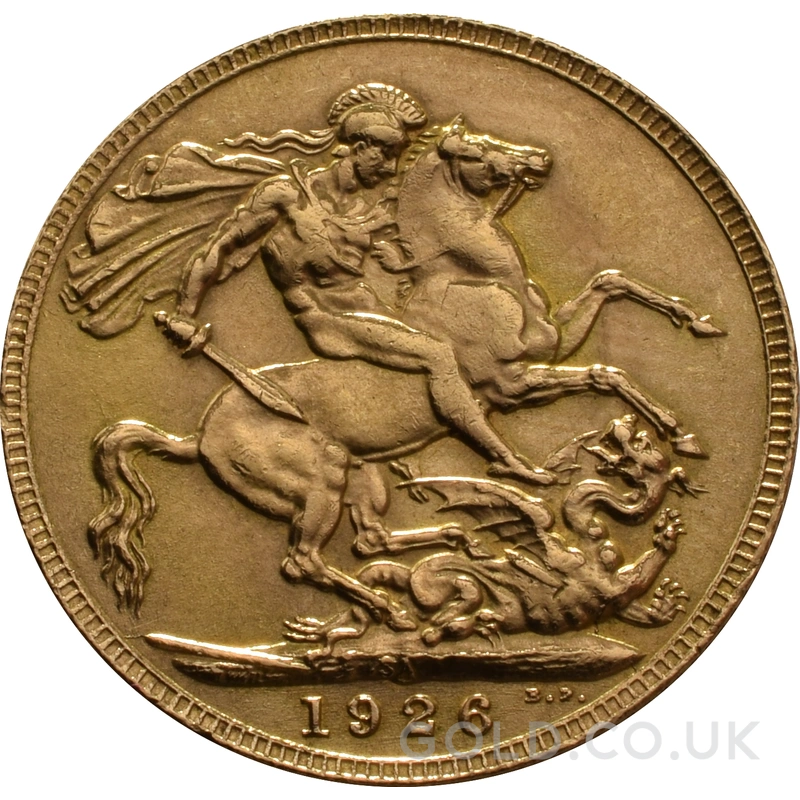 1926 Gold Sovereign Coin George V SA