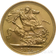 1974 Gold Sovereign Coin Elizabeth II