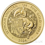 The Seymour Unicorn - Tudor Beasts 1oz Gold Coin (2024)