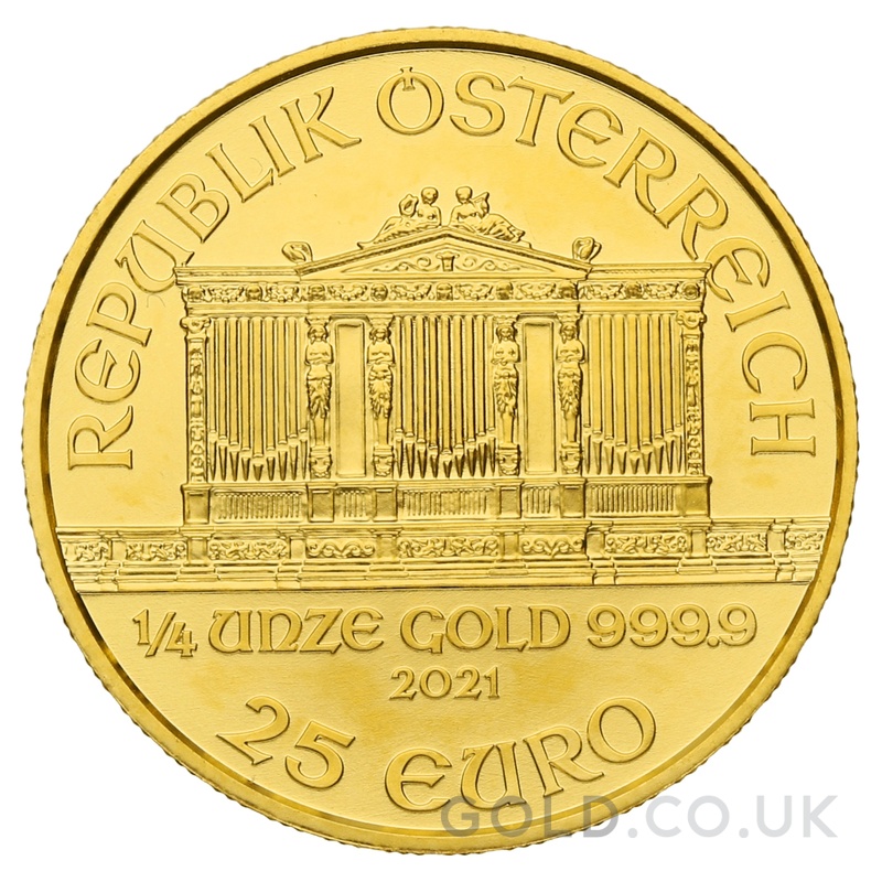 2021 1/4oz Austrian Gold Philharmonic Coin