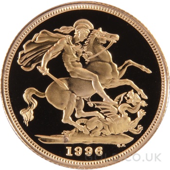 1996 Proof Gold Sovereign Boxed