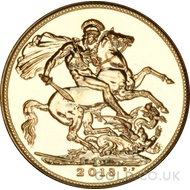 2013 Elizabeth II Fourth Head Gold Sovereign (India Mint)