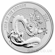 1oz Silver Year of the Dragon Round (2024)
