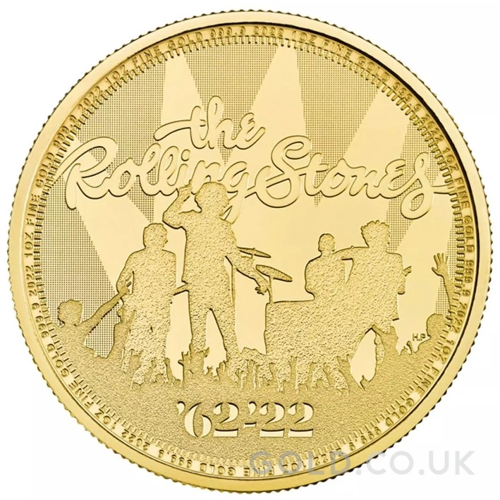 2022 1oz Rolling Stones Gold Coin Music Legends
