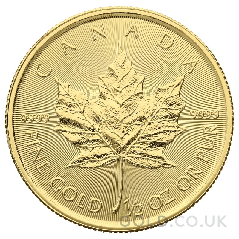 2019 1/2oz Canadian Maple Leaf Gold Coin