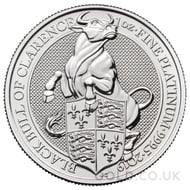 1oz Platinum Coin - The Black Bull of Clarence (2019)