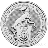 Platinum The White Greyhound 1oz Queen's Beasts2022