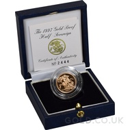 Gold Proof Half Sovereign Boxed (1997)