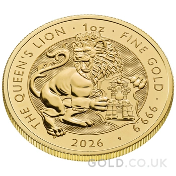 2026 Queen's Lion 1oz Gold Tudor Beasts Coin - From £3,551