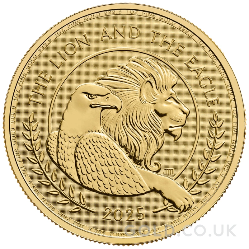 2025 The Lion and The Eagle 1oz Gold Coin