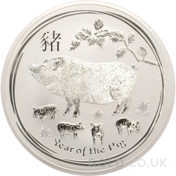 2019 Year of the Pig Silver Coin 10oz Perth Mint Australian Lunar Series
