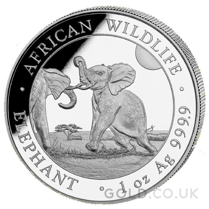 2024 1oz African Wildlife Elephant Silver Coin