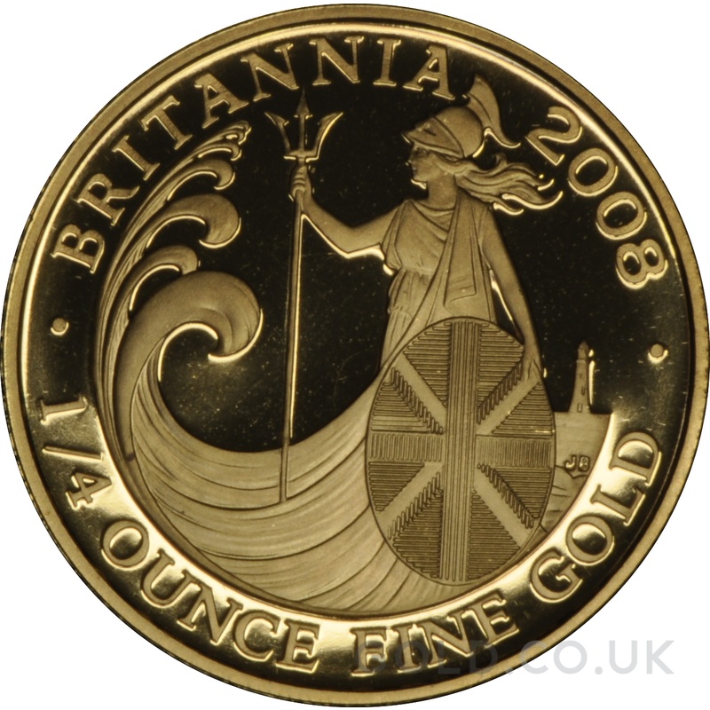 2008 Proof 1/4oz Gold Britannia Coin