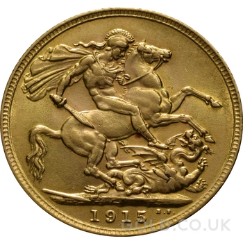 1915 Gold Sovereign Coin George V
