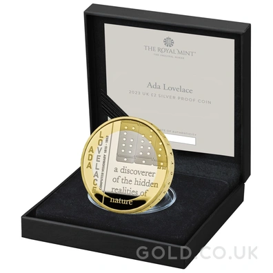 2023 £2 Piedfort Proof Ada Lovelace Silver Coin Boxed
