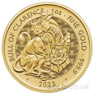 The Bull of Clarence - Tudor Beasts 1oz Gold Coin (2023)