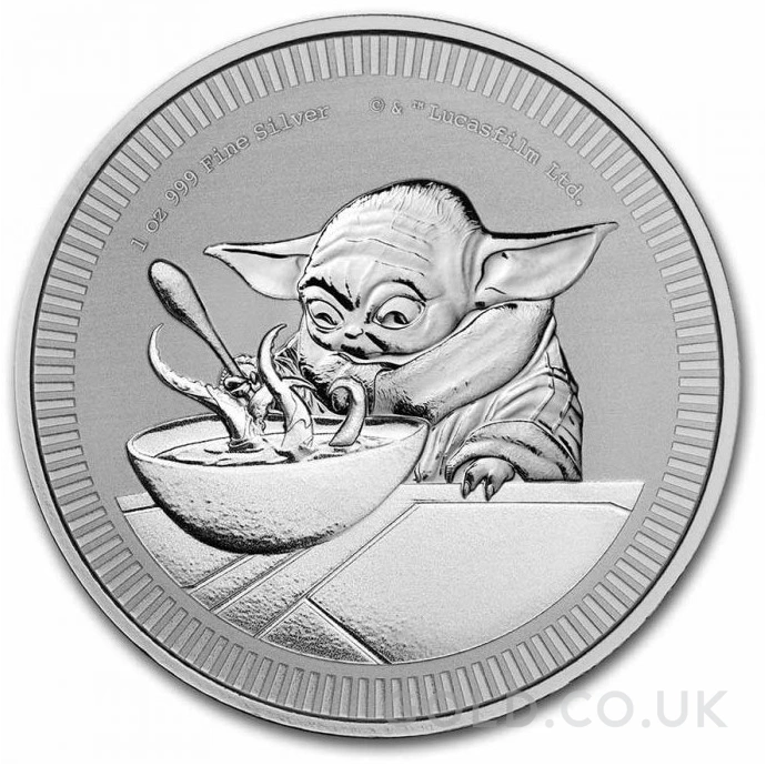 2022 1oz Star Wars Silver Coin Grogu Baby Yoda