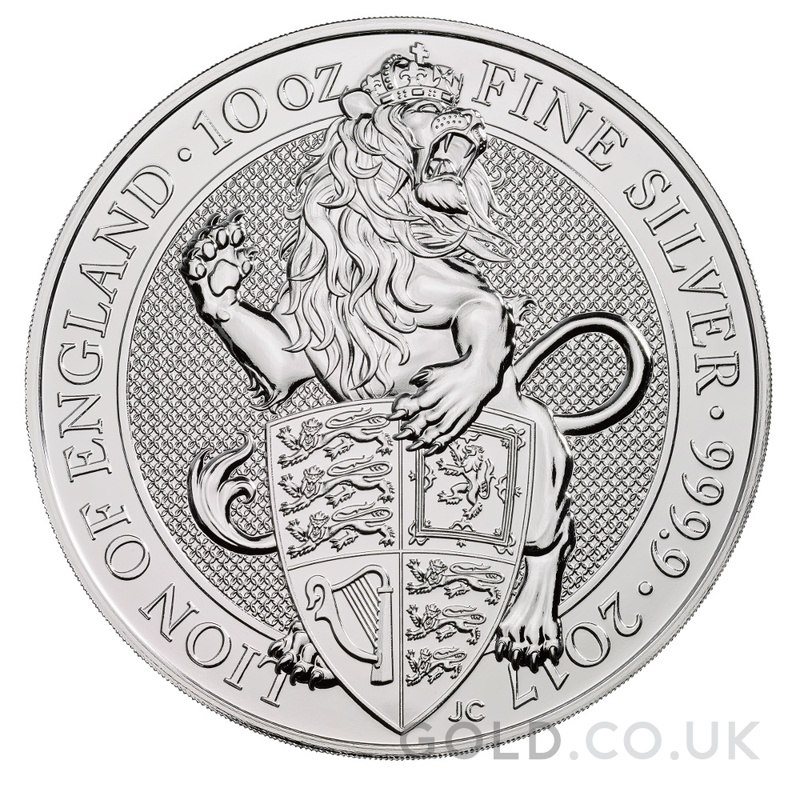 2017 10oz Lion of England Silver Coin Queen's Beasts