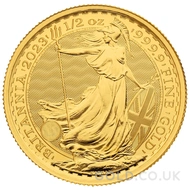 2023 1/2oz Gold Britannia Coin Queen Elizabeth II