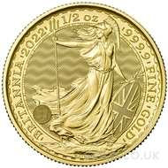 2022 1/2oz Gold Britannia Coin