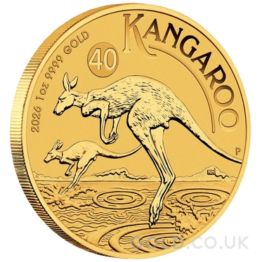 2026 1/10oz Australian Kangaroo Gold Nugget Coin