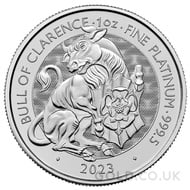 Platinum Bull of Clarence 1oz Tudor Beast (2023)