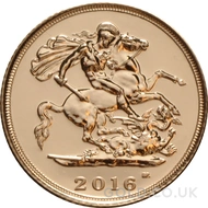 2016 Gold Half Sovereign Coin Elizabeth II