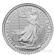 Tenth Ounce Platinum Britannia Coin (2024)