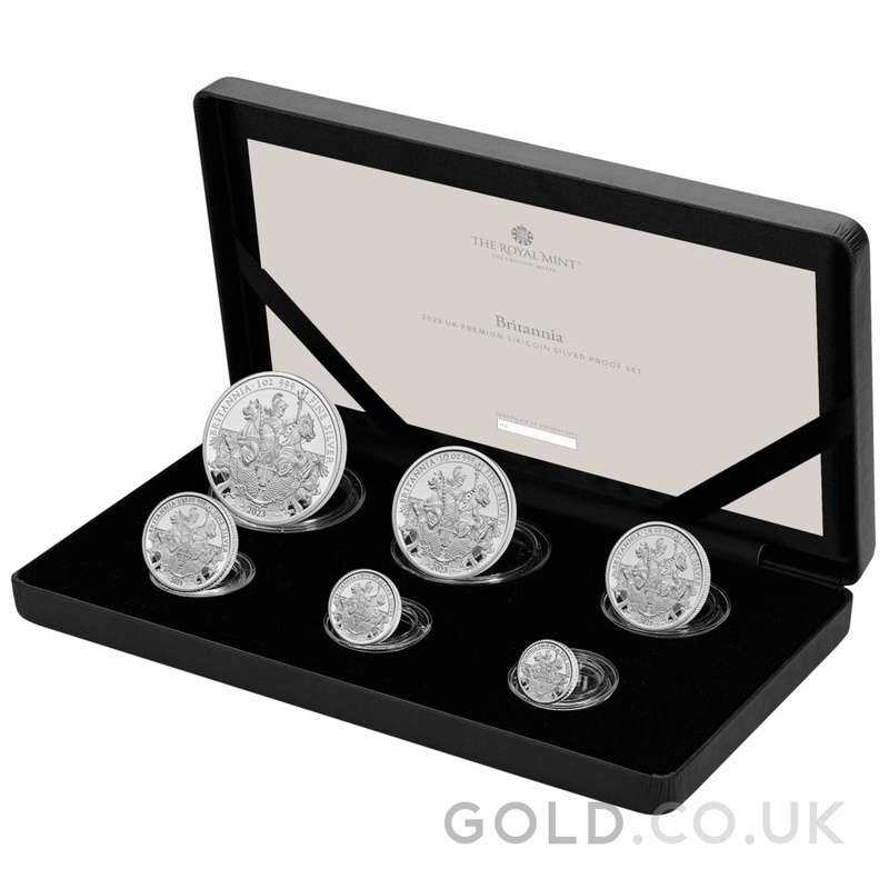2023 Proof Silver Britannia 6 Coin Set Boxed