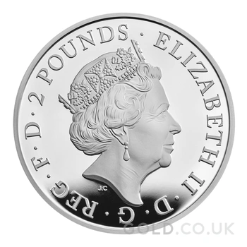 2023 Yale of Beaufort Silver Coin Tudor Beasts 1oz Proof Boxed